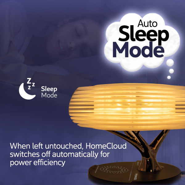 HomeCloud - 3-in-1 Cloud Design Wireless Speaker with LED Nightlight and Wireless Charger